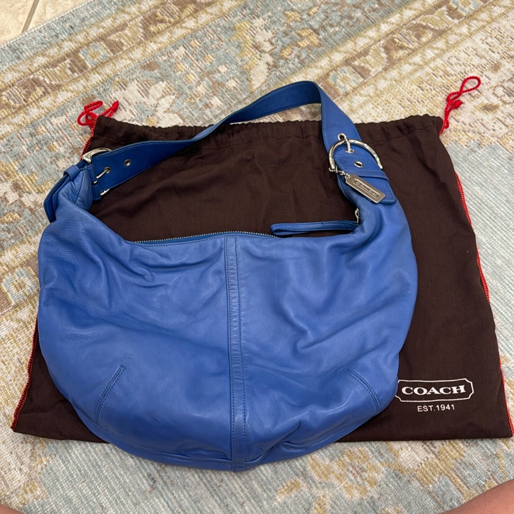 Coach leather so soft shoulder bag